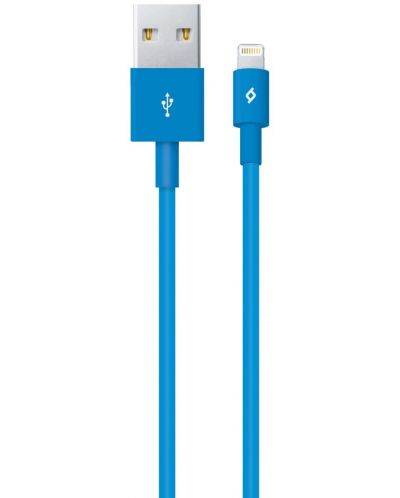 Кабел ttec - Charge/Data, USB-A/Lightning, 1 m, син - 1