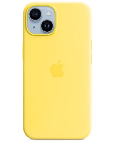 Калъф Apple - Silicone MagSafe, iPhone 14, Canary Yellow - 1
