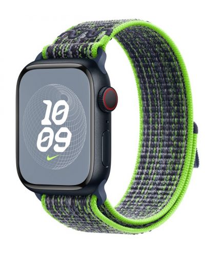 Каишка Apple - Nike Sport Loop, Apple Watch, 41 mm, Bright Green/Blue - 2