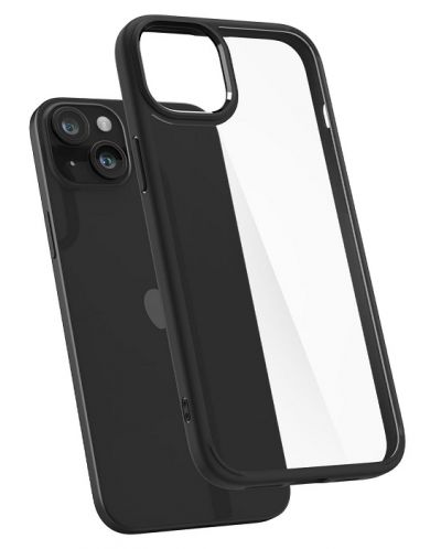 Калъф Spigen - Crystal Hybrid Matte, iPhone 15 Plus, черен - 3