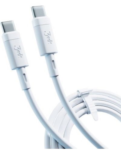 Кабел 3mk - Hyper Silicone, USB-C/USB-C, 1 m, бял - 4