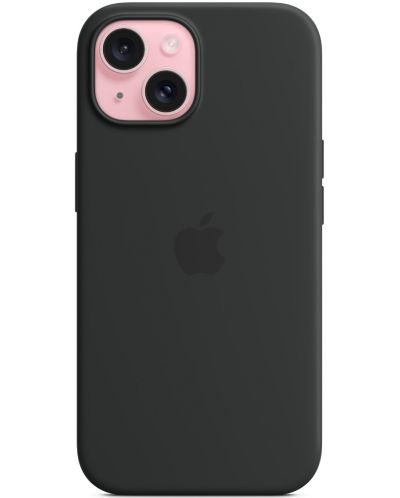 Калъф Apple - Silicone MagSafe, iPhone 15, черен - 4