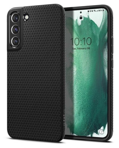 Калъф Spigen - Liquid Air, Galaxy S22, черен - 2