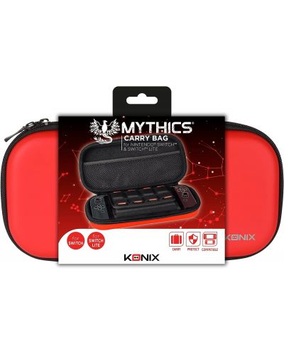 Калъф Konix - Mythics Carry Case, Red (Nintendo Switch/Lite) - 5