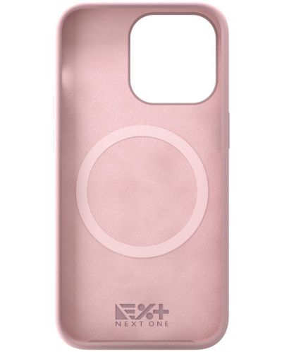 Калъф Next One - Silicon MagSafe, iPhone 13 Pro, розов - 2