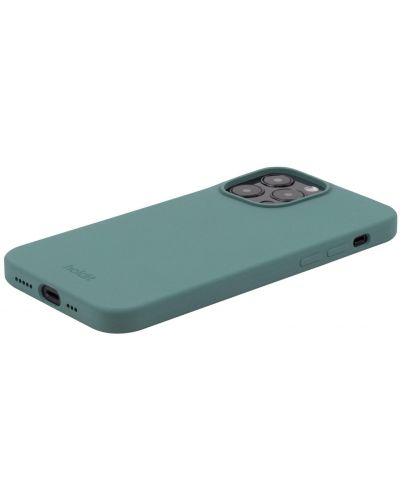 Калъф Holdit - Silicone, iPhone 15 Pro, Moss Green - 3