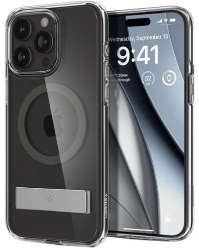 Калъф Spigen - Ultra Hybrid S, iPhone 15 Pro, Graphite - 3