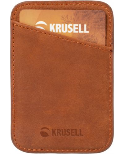 Картодържател Krusell - iPhone MagSafe, кафяв - 1