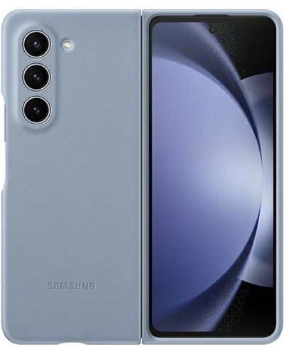 Калъф Samsung - Leather, Galaxy Z Fold5, Icy Blue - 1