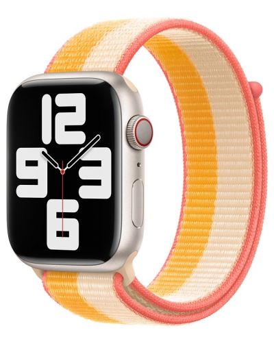 Каишка Apple - Sport Loop Regular, Apple Watch, 45 mm, оранжева - 2