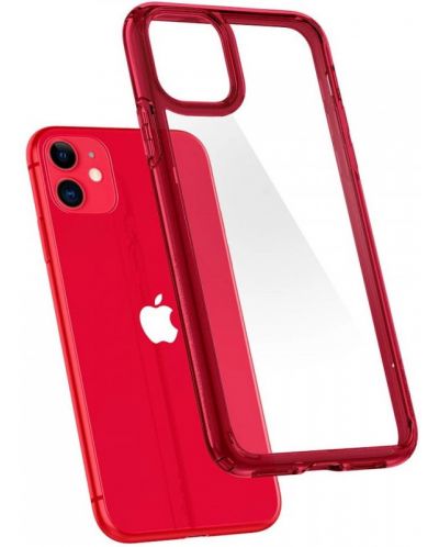 Калъф Spigen - Ultra Hybrid, iPhone 11, червен - 3