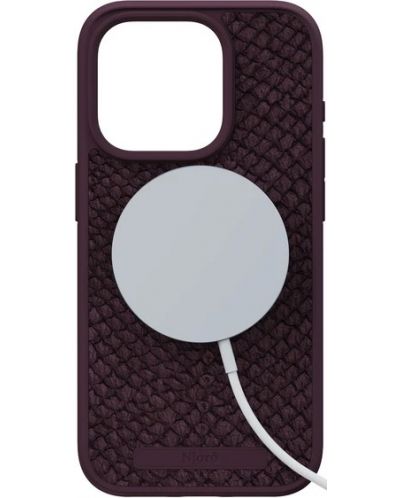 Калъф Njord - Salmon Leather MagSafe, iPhone 15 Pro, кафяв - 6