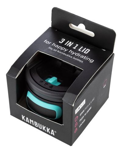 Капачка Kambukka - 3 в 1, за бутилка Elton, черна - 3