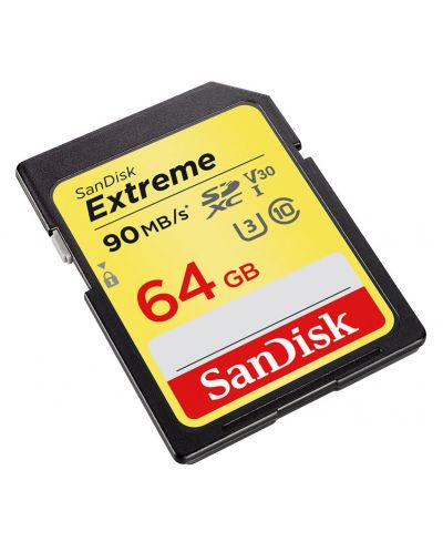 Карта памет SanDisk - Extreme, 64GB, SDXC, Class10 - 2