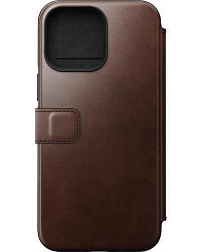 Калъф Nomad - Leather Folio MagSafe, iPhone 14 Pro Max, кафяв - 2