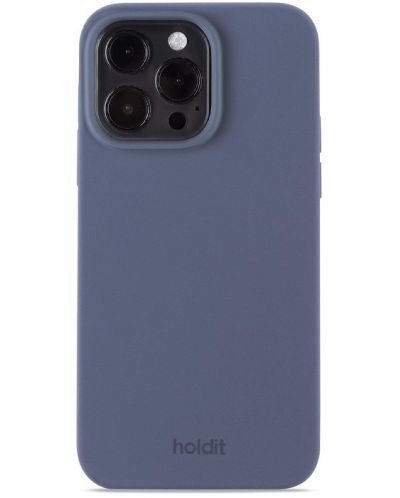 Калъф Holdit - Silicone, iPhone 15 Pro Max, син - 1