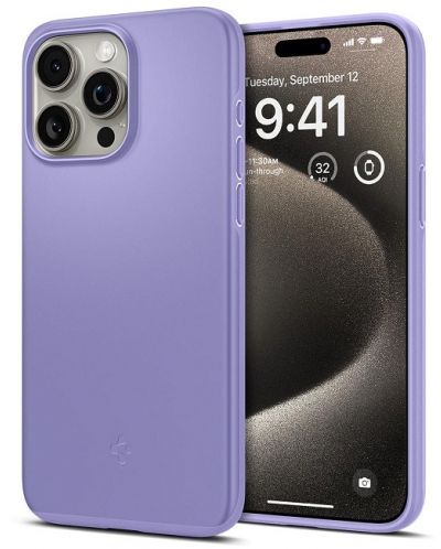 Калъф Spigen - Thin Fit, iPhone 15 Pro Max, Iris Purple - 1