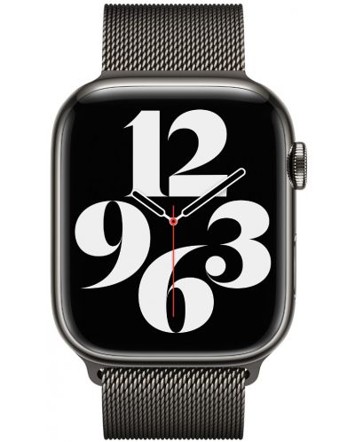 Каишка Apple - Milanese Loop, Apple Watch, 45 mm, Graphite - 3