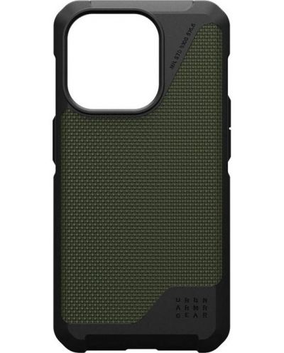 Калъф UAG - Metropolis LT Kevlar MagSafe, iPhone 15 Pro, Olive - 3