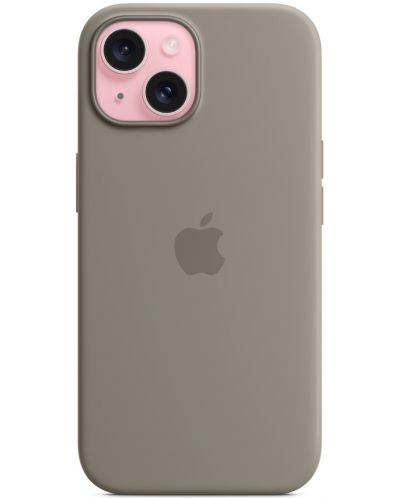 Калъф Apple - Silicone MagSafe, iPhone 15, Clay - 4