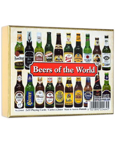 Карти за игра Piatnik - Beers of the World (2 тестета) - 1