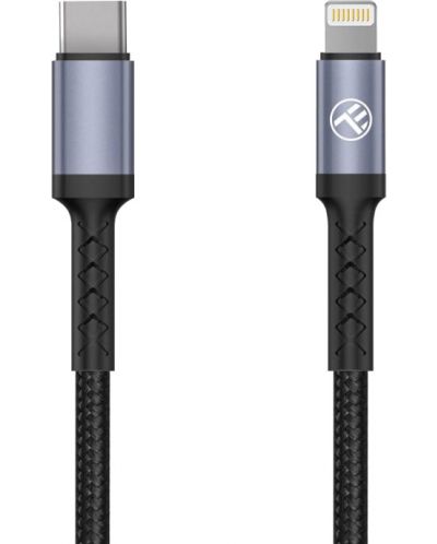 Кабел Tellur - TLL155431, USB-C/Lightning, 2 m, черен - 1