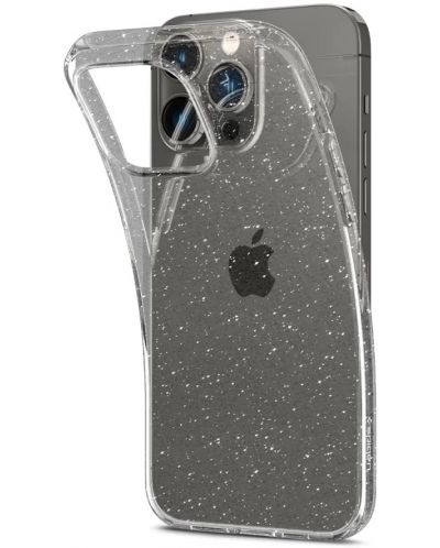 Калъф Spigen - Liquid Crystal Glitter, iPhone 14 Pro, Crystal Quartz - 5