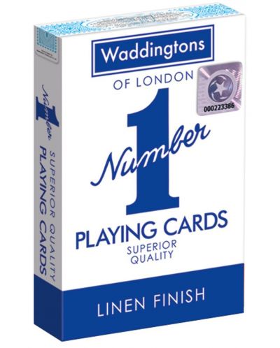 Карти за игра Waddingtons - Classic Playing Cards (сини) - 1