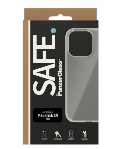 Калъф Safe - Motorola Moto G22, прозрачен - 1