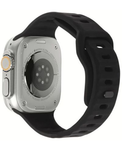 Каишка Mobile Origin - Strap, Apple Watch 49mm/45mm/44mm/42mm, черна - 2