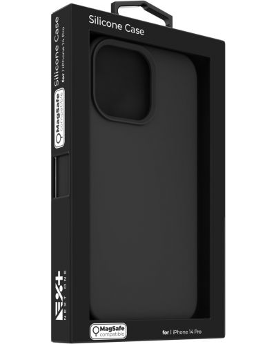 Калъф Next One - Silicon MagSafe, iPhone 14 Pro, черен - 8