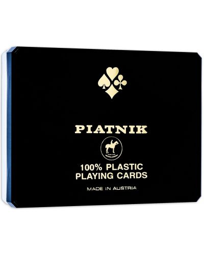 Карти за игра Piatnik - 100% Пластик (2 тестета) - 1