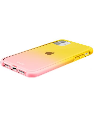 Калъф Holdit - SeeThru, iPhone 11/XR, Bright Pink/Orange Juice - 4