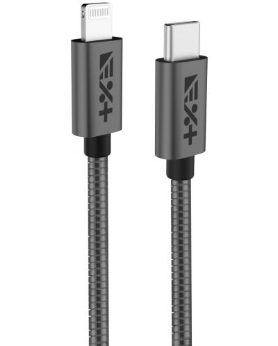 Кабел Next One - USB-C/Lightning, 1.2 m, сив - 1