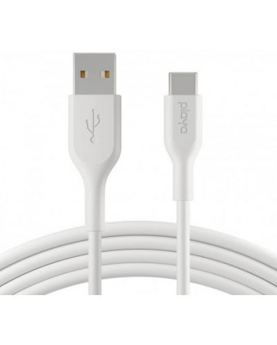 Кабел Belkin - Playa, USB-A/USB-C, 1 m, бял - 1