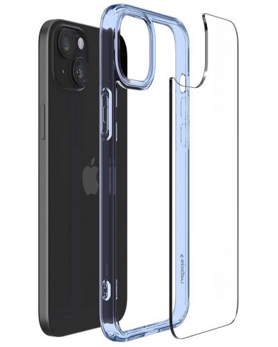 Калъф Spigen - Ultra Hybrid, iPhone 15 Plus, Sky Crystal - 4