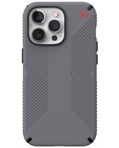 Калъф Speck - Presidio 2 Grip Graphite, iPhone 13 Pro, сив - 1