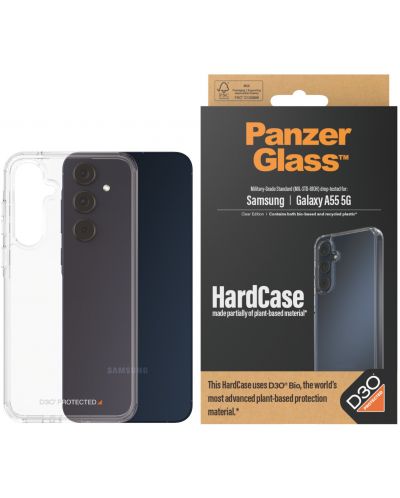 Калъф PanzerGlass - HardCase D3O, Galaxy A55 5G, прозрачен - 1