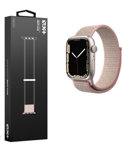 Каишка Next One - Sport Loop Nylon, Apple Watch, 42/44 mm, Pink Sand - 4