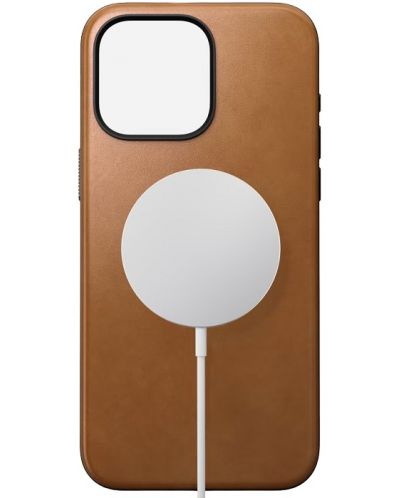 Калъф Nomad - Modern Leather, iPhone 15 Pro Max, English Tan - 2