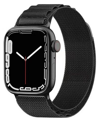 Каишка Techsuit - W037 Nylon, Apple Watch, 42/44/45/49 mm, черна - 1
