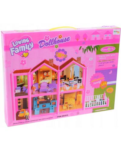 Къща за кукли MalPlay - Lovely House с 6 стаи, обзавеждане и фигурки, 136 части - 10