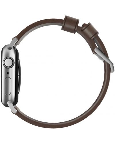 Каишка Nomad - Leather, Apple Watch 1-8/Ultra/SE, кафява/сива - 2
