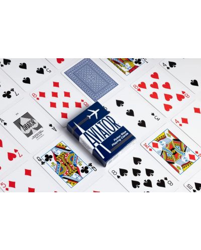 Карти за игра Aviator - Poker Standard index син/червен гръб - 4