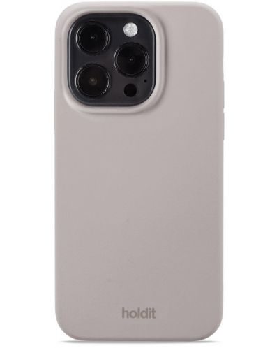 Калъф Holdit - Silicone, iPhone 15 Pro, Taupe - 1