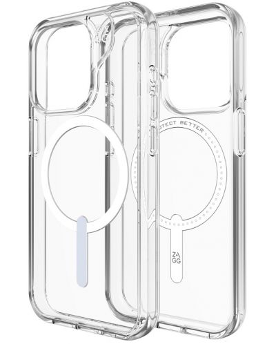 Калъф Zagg -  Crystal Palace Snap, iPhone 15 Pro Max, прозрачен - 6