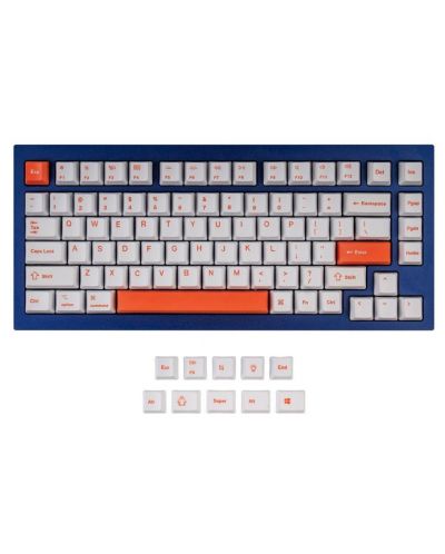 Капачки за механична клавиатура Keychron - Orange, 92 броя, US - 1