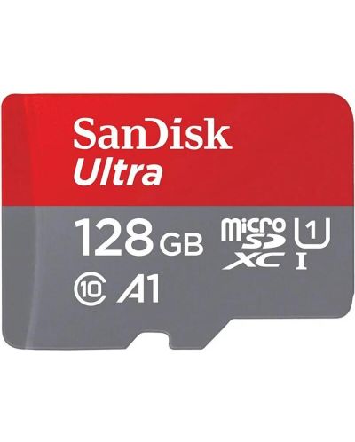 Карта памет SanDisk - Ultra, 128GB, microSDXC, Class10 + адаптер - 2
