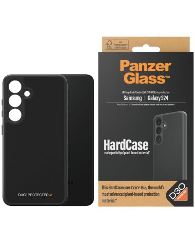 Калъф PanzerGlass - Hardcase D3O, Galaxy S24, черен - 1