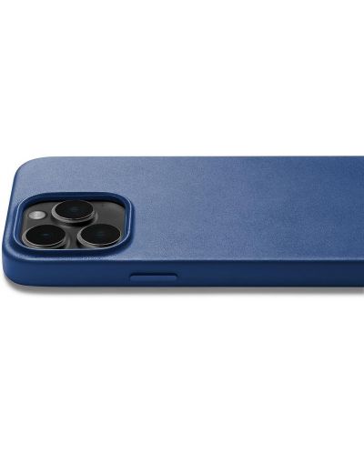 Калъф Mujjo - Full Leather MagSafe, iPhone 14 Pro, Monaco Blue - 4
